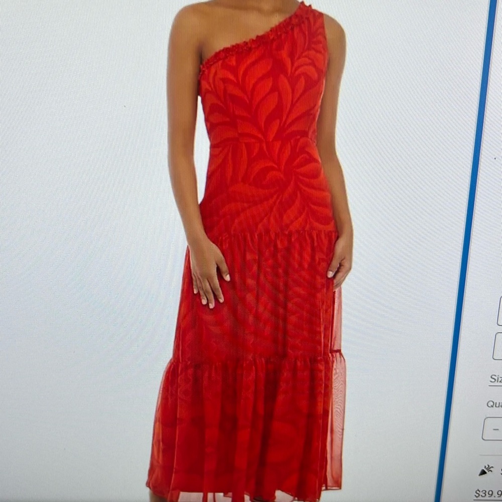 Sleeveless one shoulder dress
